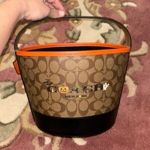 Coach Halloween bucket signature.